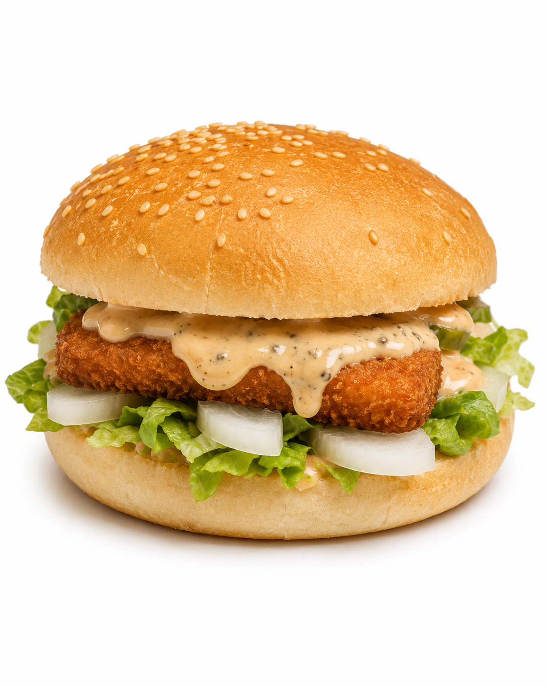 Fish Fillet Burger at Croute Express Montréal