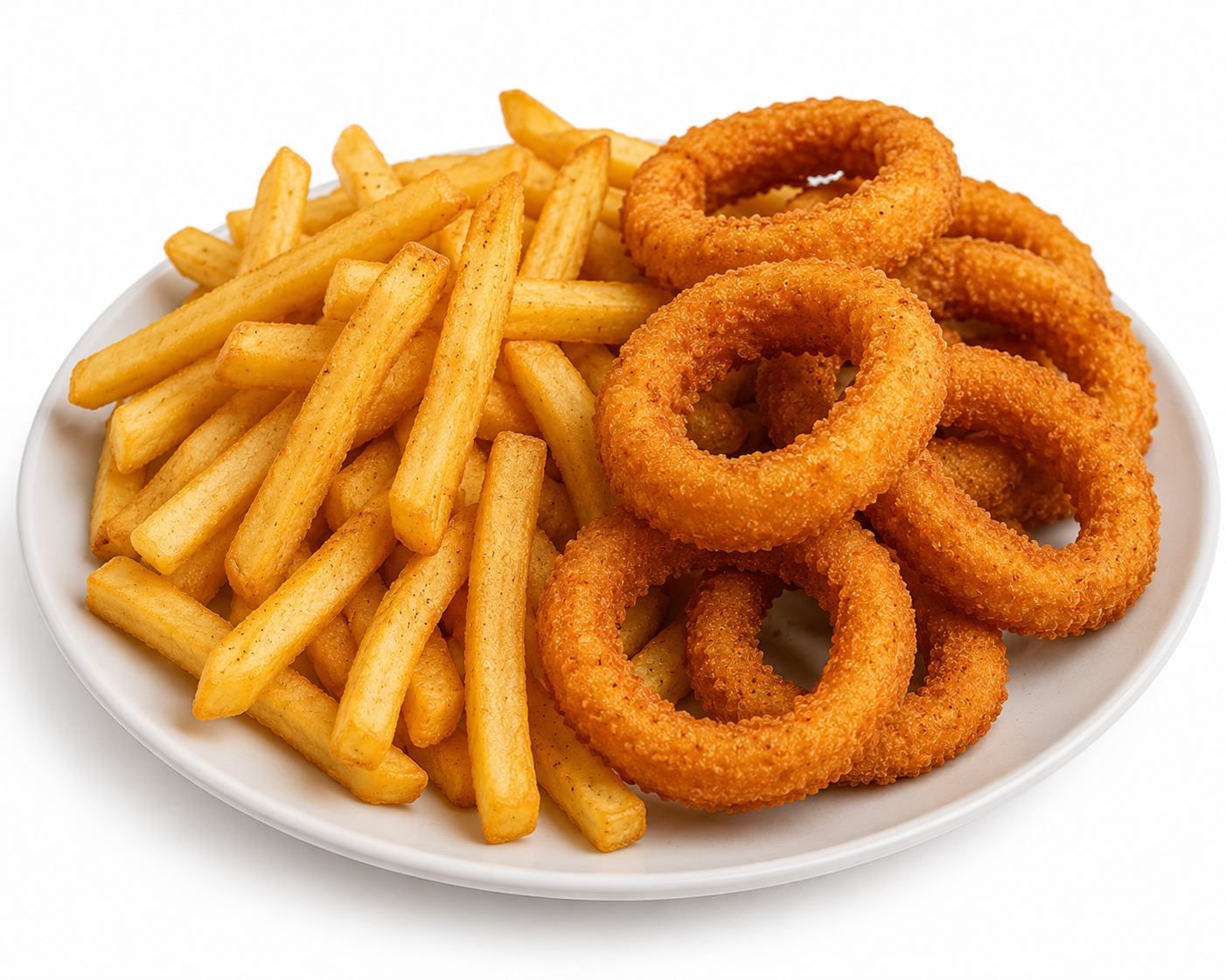 Fries & Onion Rings at Croute Express Montréal