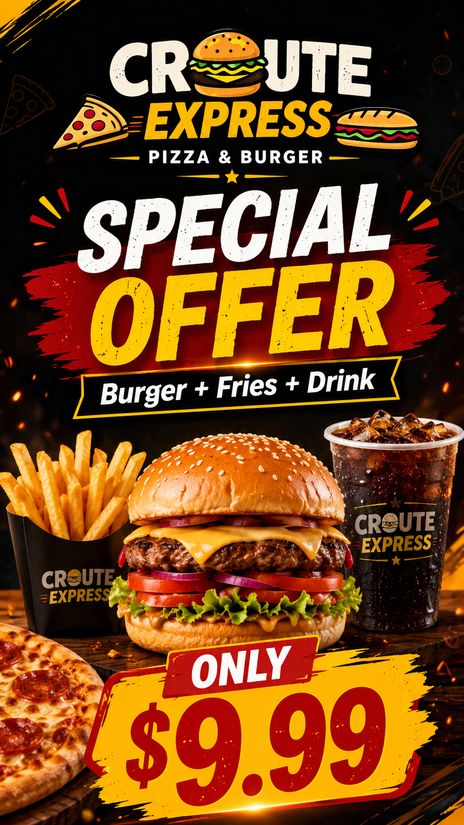 Burger Offer at Croute Express