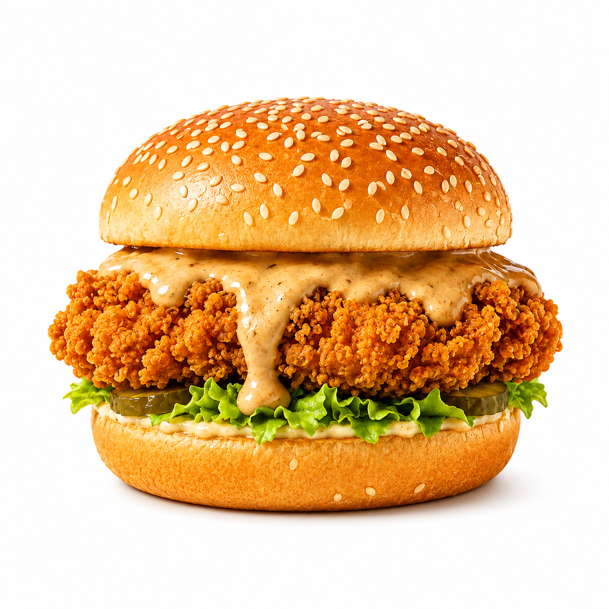 Crispy Chicken Burger at Croute Express Montréal